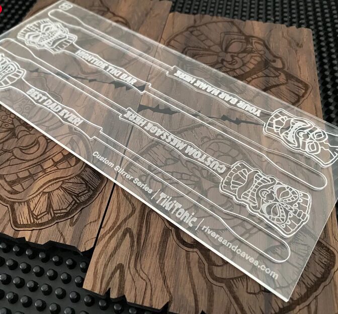 Bring Your Tiki Party to Life with Personalized Tiki Cocktail Stirrers